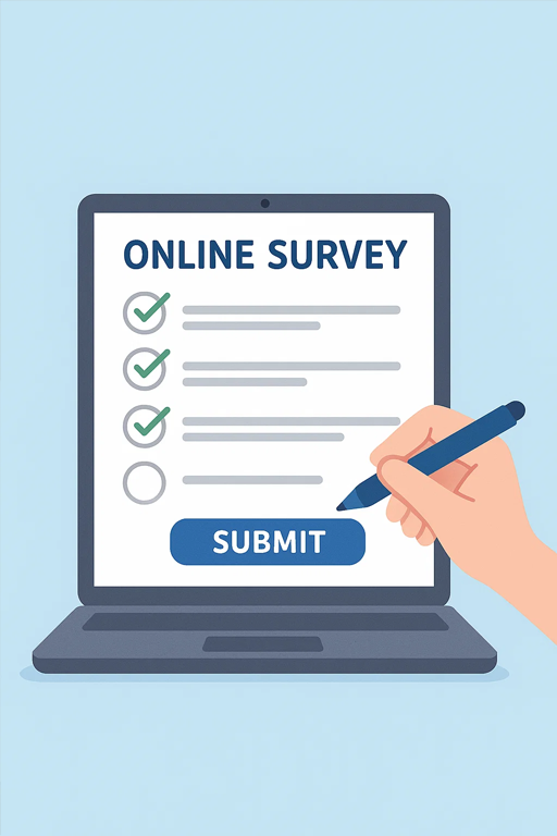 sources of primary research = online surveys